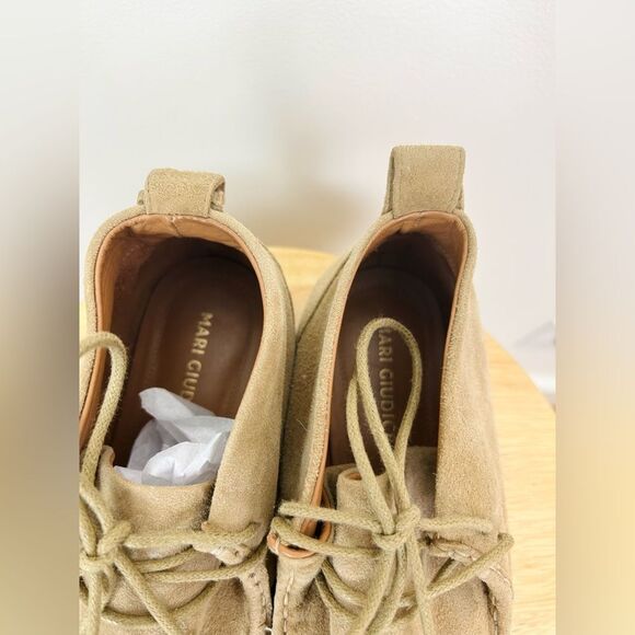 Mari Giudicelli Moccasin Suede Lace Up‎ Boot - Picture 6 of 11